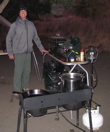 Ryan managing a camp on the Deschutes